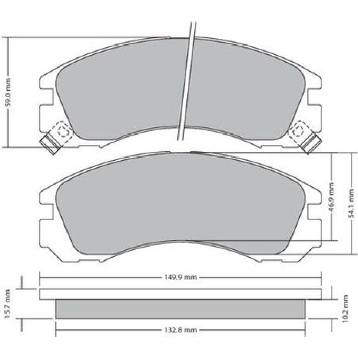 Metzger 1170135 Bremsbelagsatz, Scheibenbremse