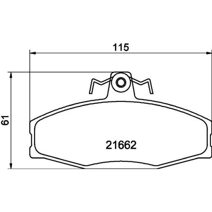 Hella 8DB 355 017-931 Bremsbelagsatz, Scheibenbremse Hella 8DB 355 017-931 Bremsbelagsatz, Scheibenbremse