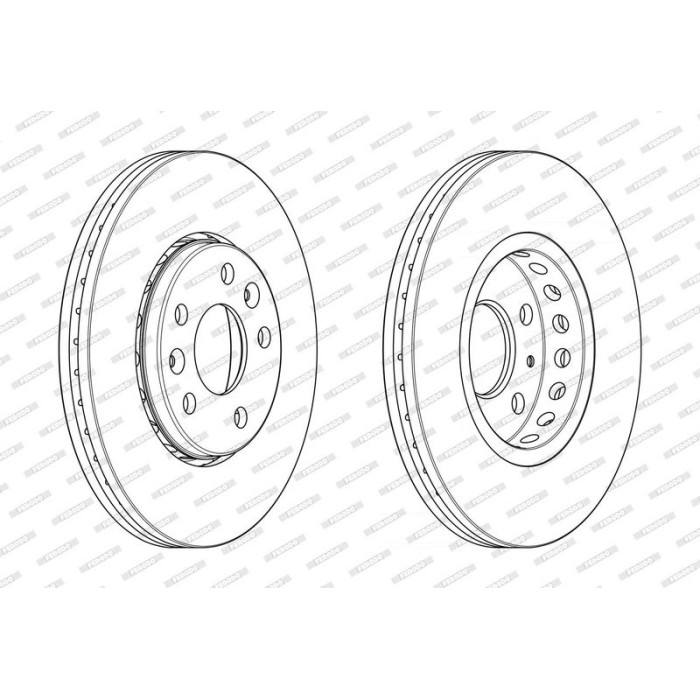 Ferodo DDF2507C Bremsscheibe PREMIER Ferodo DDF2507C Bremsscheibe PREMIER