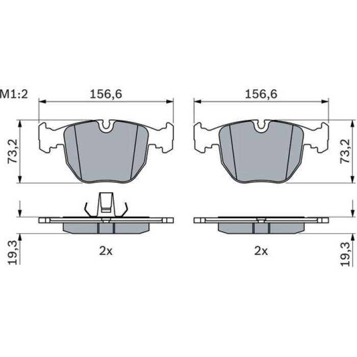 BOSCH 0 986 494 028 Bremsbelagsatz, Scheibenbremse BOSCH 0 986 494 028 Bremsbelagsatz, Scheibenbremse