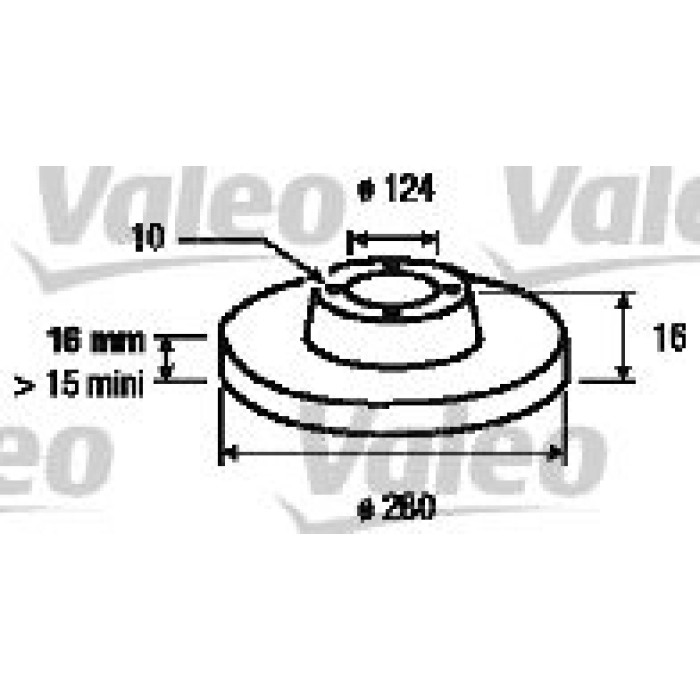 Valeo 187152 Bremsscheibe OptiDISC Valeo 187152 Bremsscheibe OptiDISC