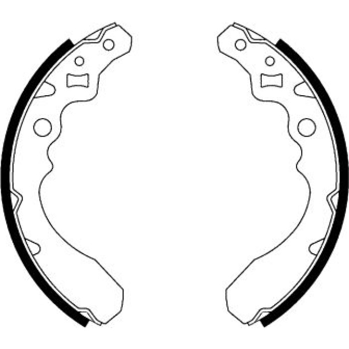 Hella 8DB 355 001-121 Bremsbackensatz Hella 8DB 355 001-121 Bremsbackensatz