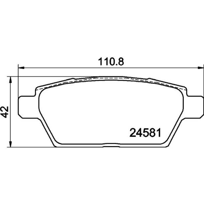 Hella 8DB 355 015-091 Bremsbelagsatz, Scheibenbremse