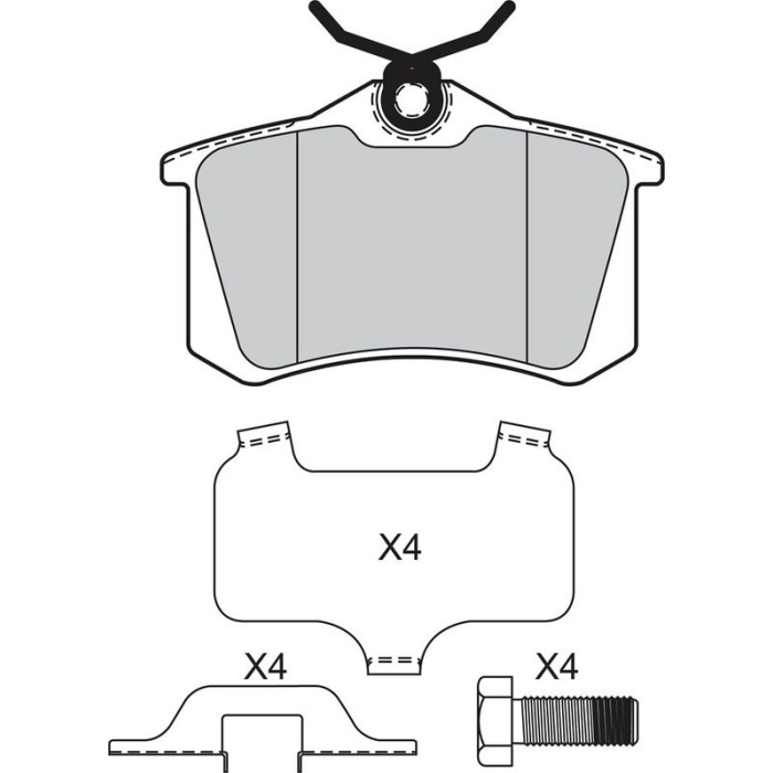 Bremsbelagsatz, Scheibenbremse 601463 Bremsbelagsatz, Scheibenbremse 601463