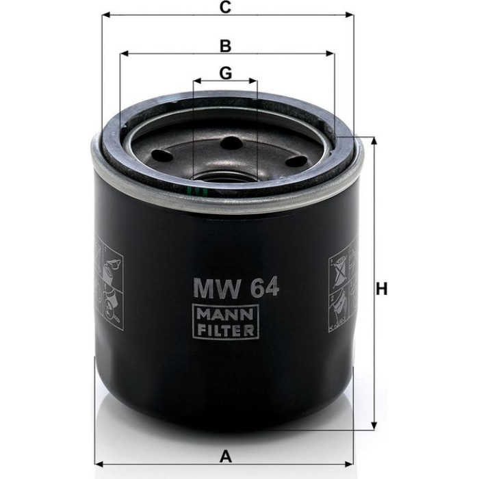 Mann-Filter MW 64 Ölfilter