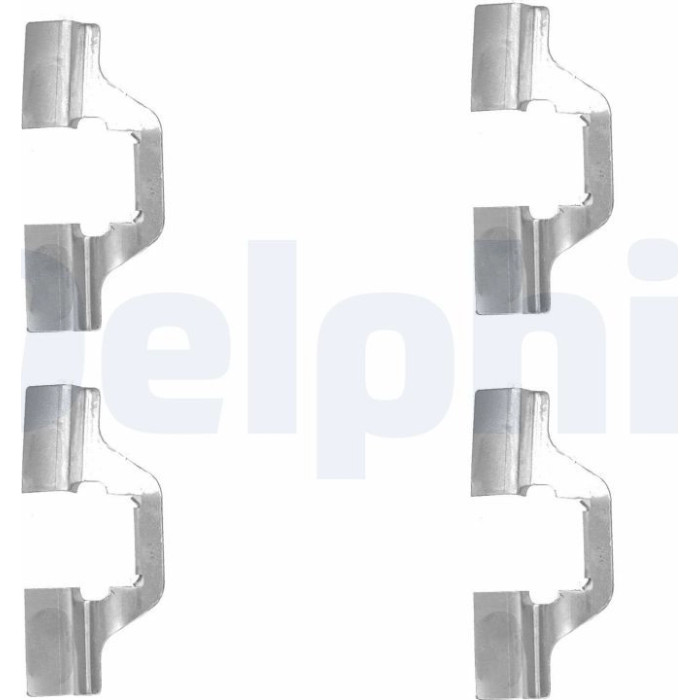 Delphi LX0492 Zubehörsatz, Scheibenbremsbelag