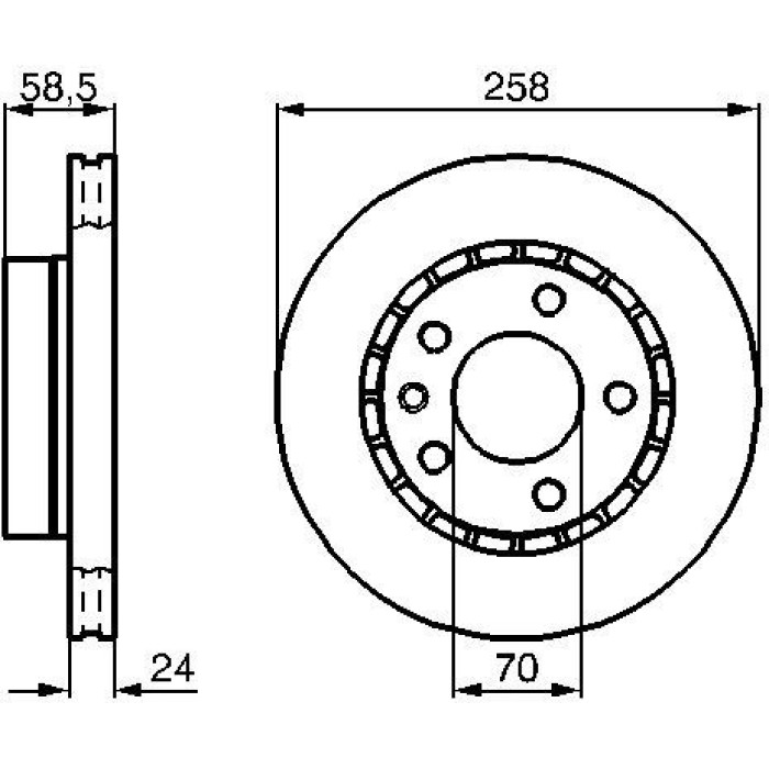 Bremsscheibe 0 986 478 265 Bremsscheibe 0 986 478 265