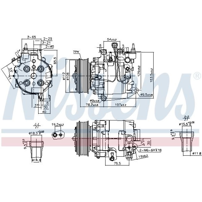 Nissens 890167 Kompressor, Klimaanlage FIRST FIT