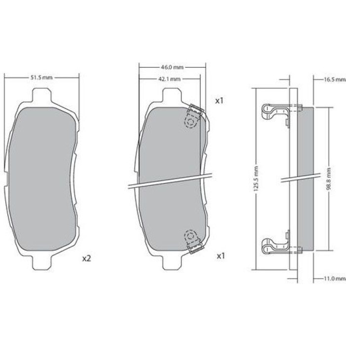 Bremsbelagsatz, Scheibenbremse 1170017 Bremsbelagsatz, Scheibenbremse 1170017