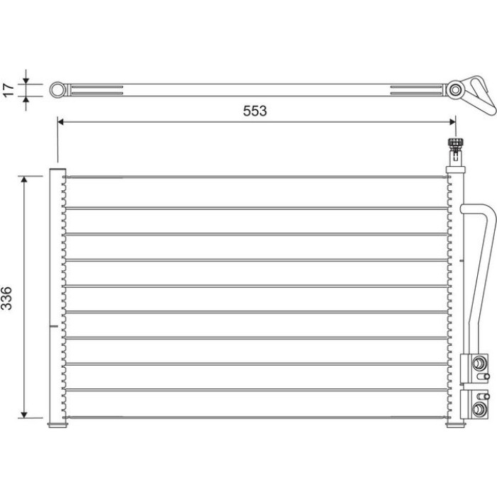 Valeo 818195 Kondensator, Klimaanlage Valeo 818195 Kondensator, Klimaanlage