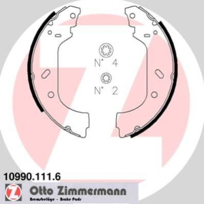Zimmermann 10990.111.6 Bremsbackensatz Zimmermann 10990.111.6 Bremsbackensatz