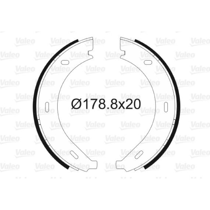 Valeo 562745 Bremsbackensatz, Feststellbremse Valeo 562745 Bremsbackensatz, Feststellbremse