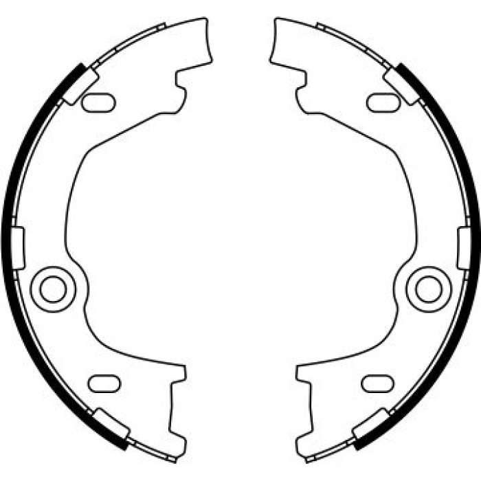 BOSCH 0 986 487 777 Bremsbackensatz, Feststellbremse