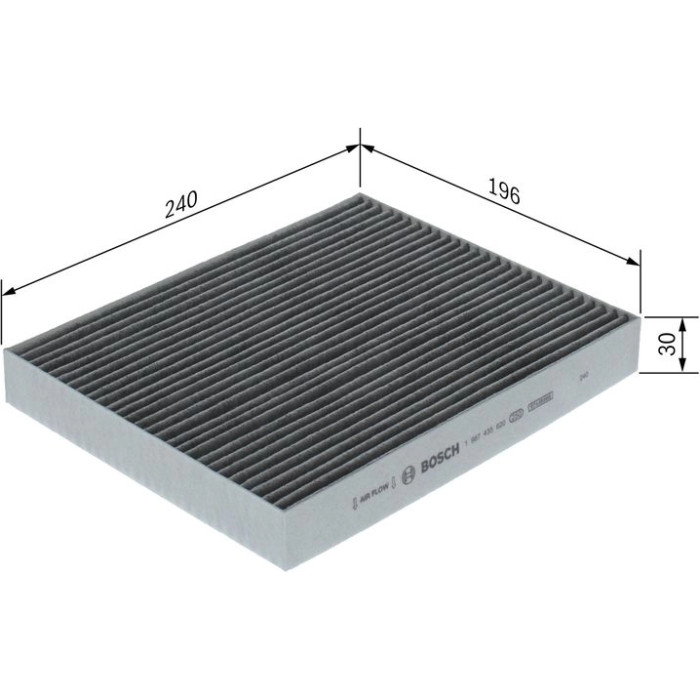 BOSCH 1 987 435 620 Filter, Innenraumluft BOSCH 1 987 435 620 Filter, Innenraumluft