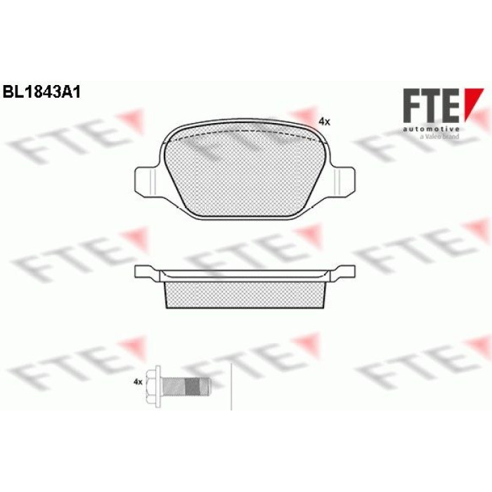 FTE 9010421 Bremsbelagsatz, Scheibenbremse FTE 9010421 Bremsbelagsatz, Scheibenbremse