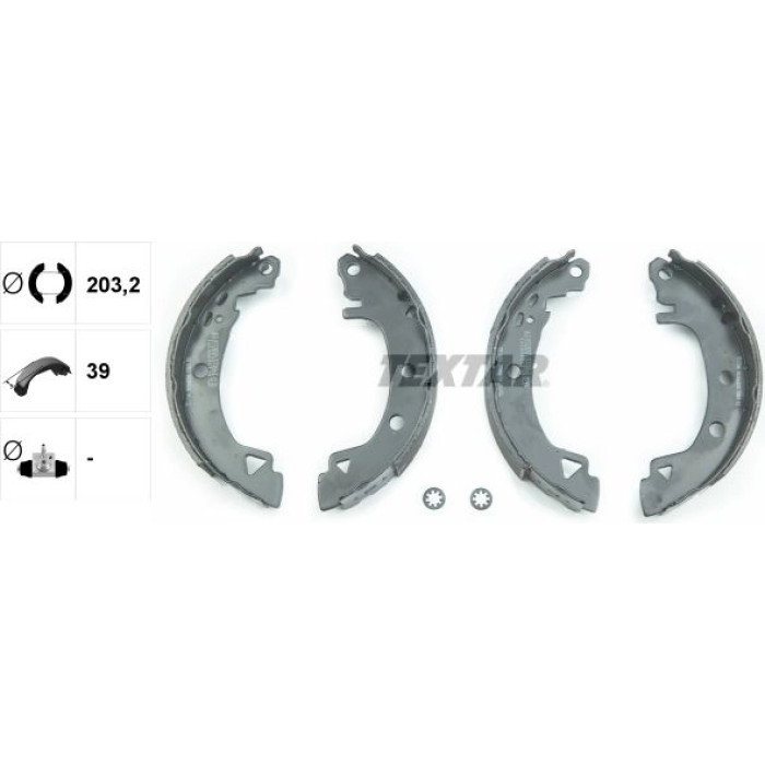 Textar 91046500 Bremsbackensatz Textar 91046500 Bremsbackensatz