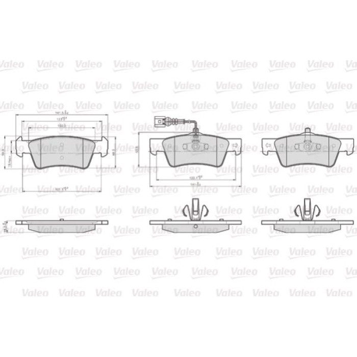 Valeo 872367 Bremsbelagsatz, Scheibenbremse OPTIPACK for LCV Valeo 872367 Bremsbelagsatz, Scheibenbremse OPTIPACK for LCV