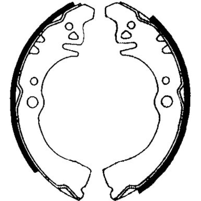 Hella 8DB 355 001-131 Bremsbackensatz Hella 8DB 355 001-131 Bremsbackensatz