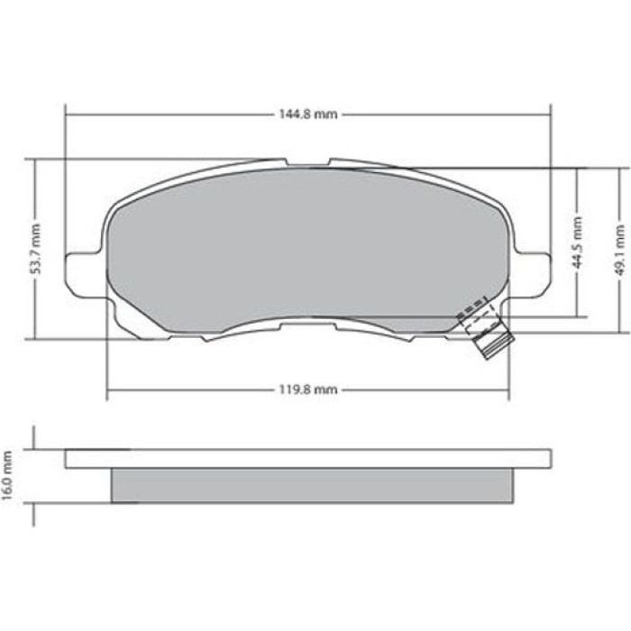 Metzger 1170133 Bremsbelagsatz, Scheibenbremse Metzger 1170133 Bremsbelagsatz, Scheibenbremse