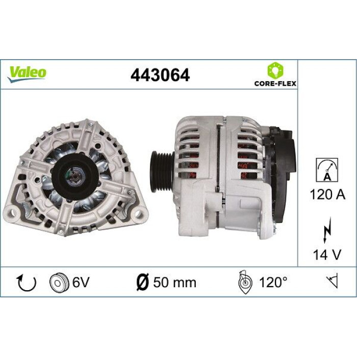 Valeo 443064 Generator CORE-FLEX Valeo 443064 Generator CORE-FLEX