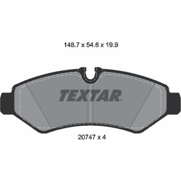 Textar 2074701 Bremsbelagsatz, Scheibenbremse Q+ Textar 2074701 Bremsbelagsatz, Scheibenbremse Q+