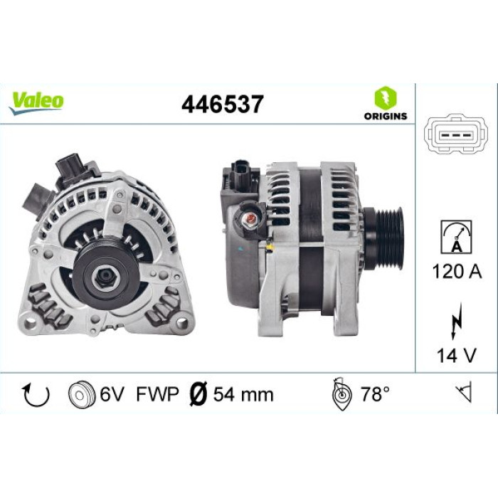 Valeo 446537 Generator ORIGINS Valeo 446537 Generator ORIGINS
