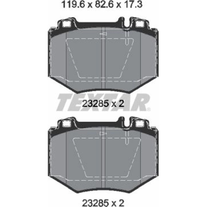 Textar 2328501 Bremsbelagsatz, Scheibenbremse Q+ Textar 2328501 Bremsbelagsatz, Scheibenbremse Q+
