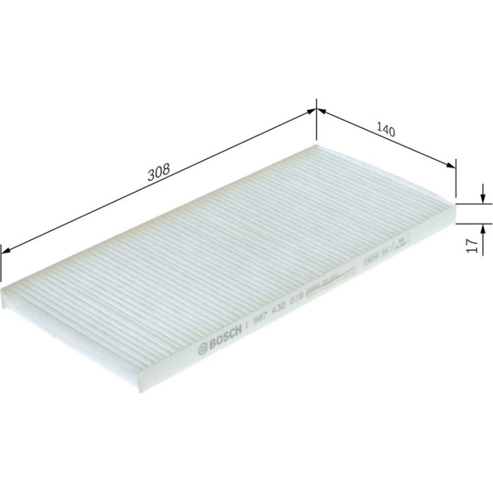 BOSCH 1 987 432 019 Innenraumfilter BOSCH 1 987 432 019 Innenraumfilter