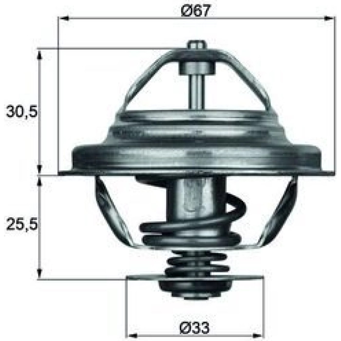 Mahle TX 27 71D Thermostat, Kühlmittel BEHR Mahle TX 27 71D Thermostat, Kühlmittel BEHR