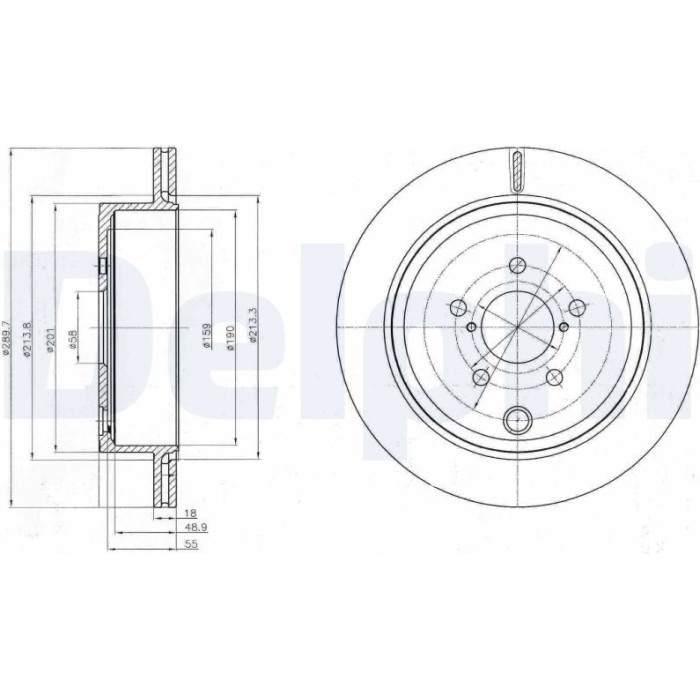 Delphi BG4288 Bremsscheibe Delphi BG4288 Bremsscheibe