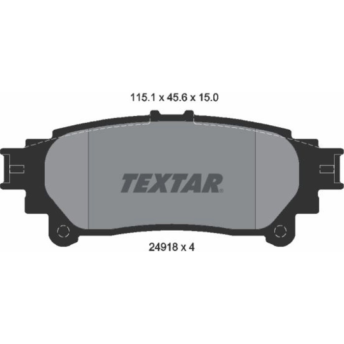 Textar 2491801 Bremsbelagsatz, Scheibenbremse
