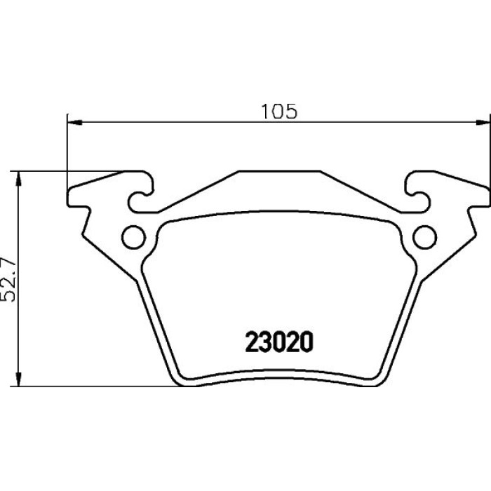 Hella 8DB 355 008-641 Bremsbelagsatz, Scheibenbremse Hella 8DB 355 008-641 Bremsbelagsatz, Scheibenbremse