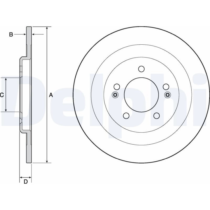 Delphi BG4688C Bremsscheibe