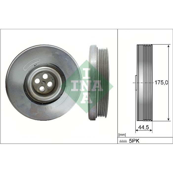 INA 544 0604 10 Riemenscheibe, Kurbelwelle INA 544 0604 10 Riemenscheibe, Kurbelwelle