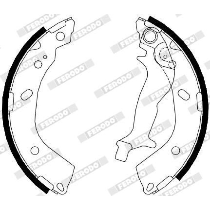 Ferodo FSB4083 Bremsbackensatz PREMIER Ferodo FSB4083 Bremsbackensatz PREMIER