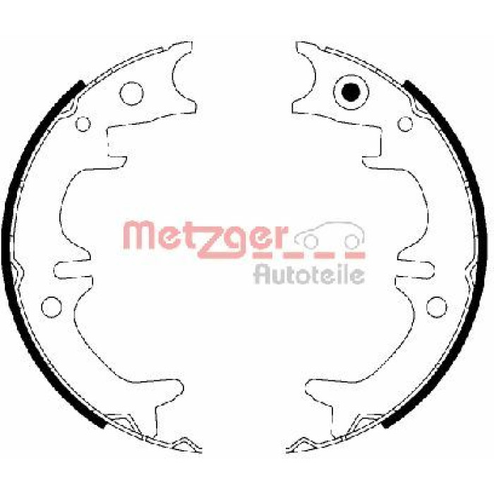 Metzger MG 220 Bremsbackensatz, Feststellbremse Metzger MG 220 Bremsbackensatz, Feststellbremse