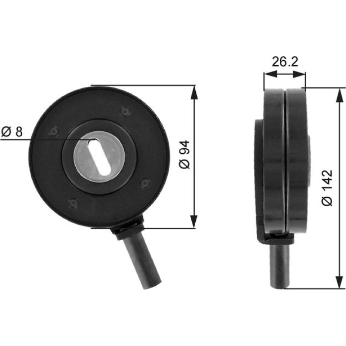 Gates T36022 Spannrolle, Keilrippenriemen DriveAlign™