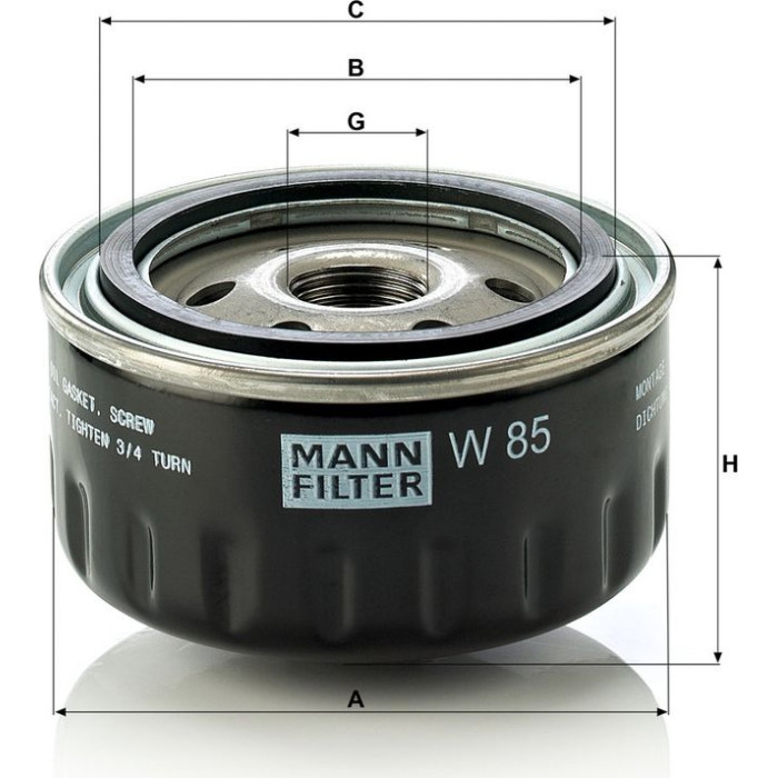 Mann-Filter W 85 Ölfilter Mann-Filter W 85 Ölfilter
