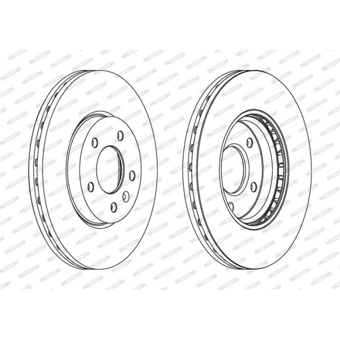 Ferodo DDF1870C Bremsscheibe PREMIER Coat+ disc Ferodo DDF1870C Bremsscheibe PREMIER Coat+ disc