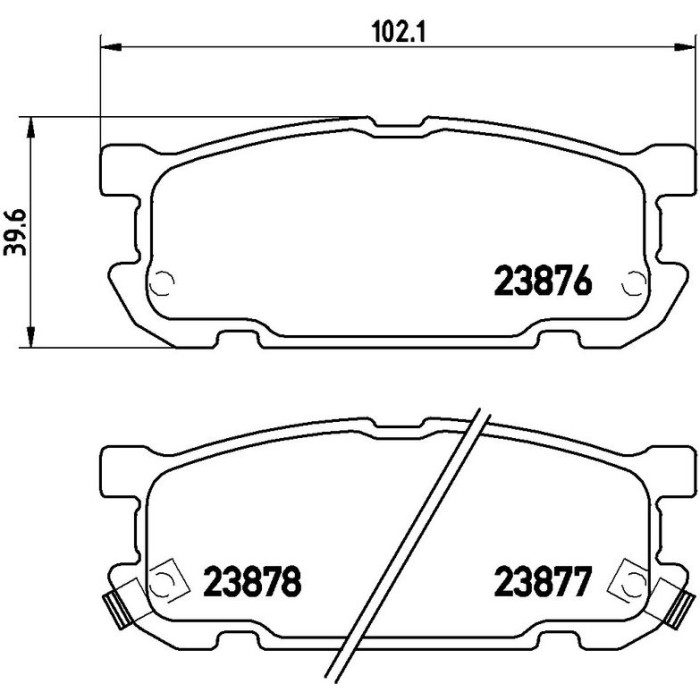 Brembo P 49 030 Bremsbelagsatz, Scheibenbremse PRIME LINE