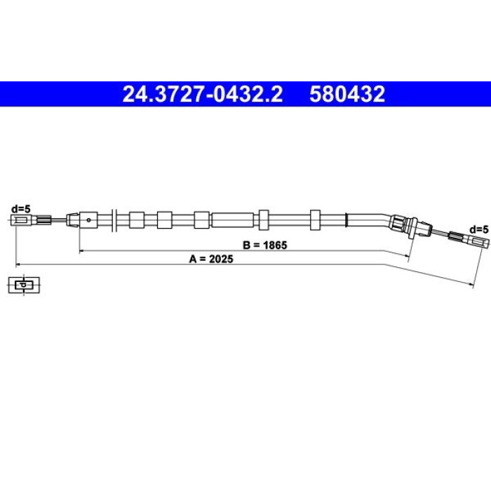 ATE 24.3727-0432.2 Seilzug, Feststellbremse