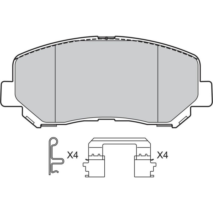 Valeo 601487 Bremsbelagsatz, Scheibenbremse