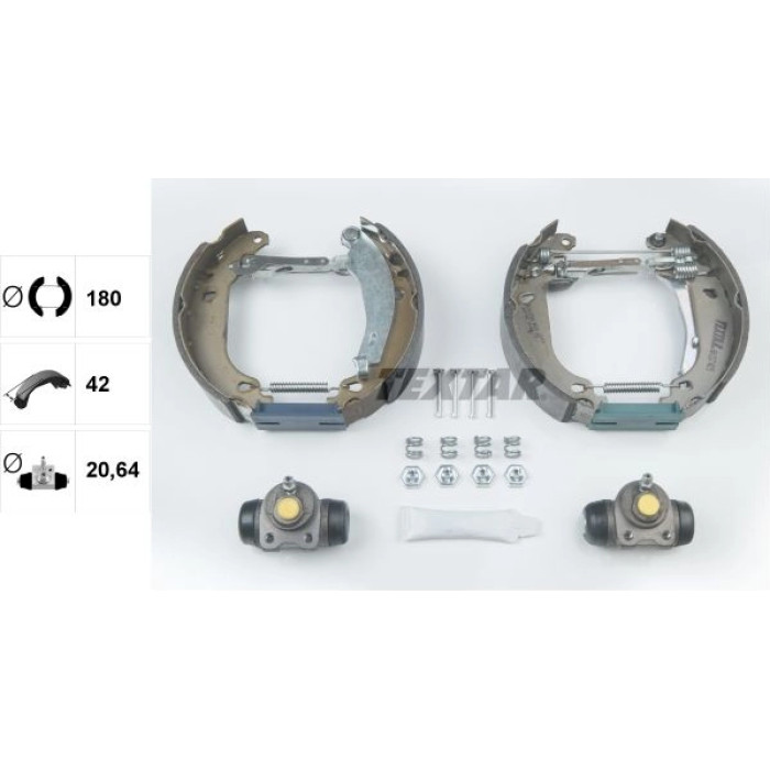 Textar 84037409 Bremsbackensatz Shoe Kit Pro Textar 84037409 Bremsbackensatz Shoe Kit Pro