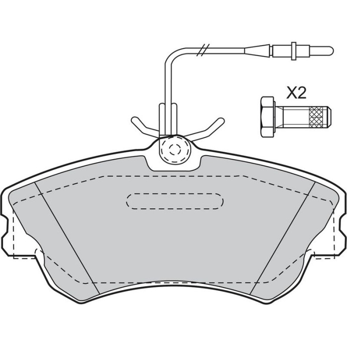 Valeo 598470 Bremsbelagsatz, Scheibenbremse Valeo 598470 Bremsbelagsatz, Scheibenbremse
