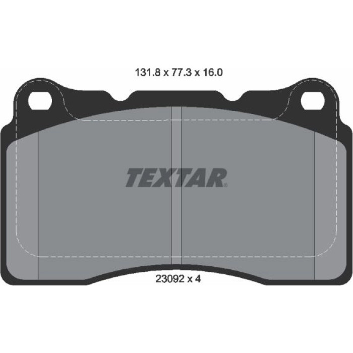 Textar 2309203 Bremsbelagsatz, Scheibenbremse Q+