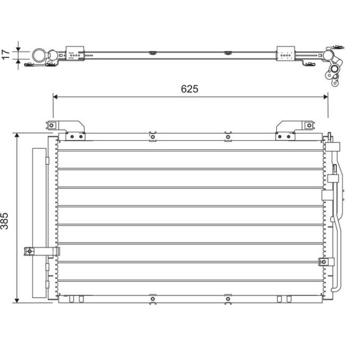 Valeo 818075 Kondensator, Klimaanlage Valeo 818075 Kondensator, Klimaanlage