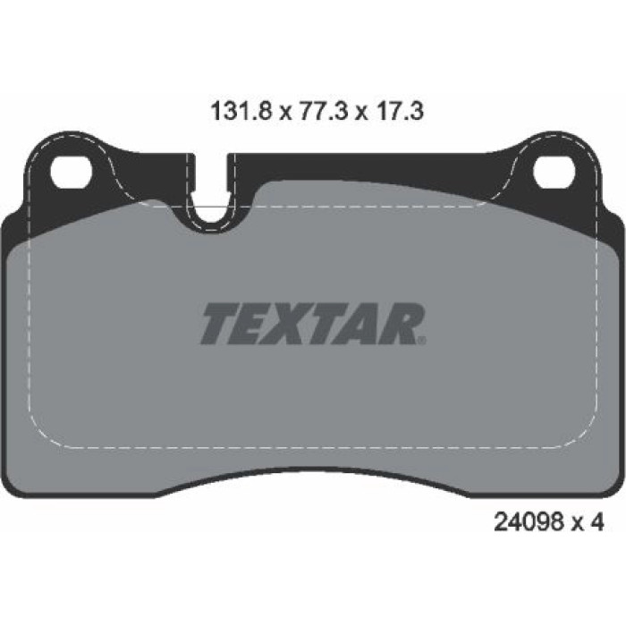 Textar 2409801 Bremsbelagsatz, Scheibenbremse Textar 2409801 Bremsbelagsatz, Scheibenbremse