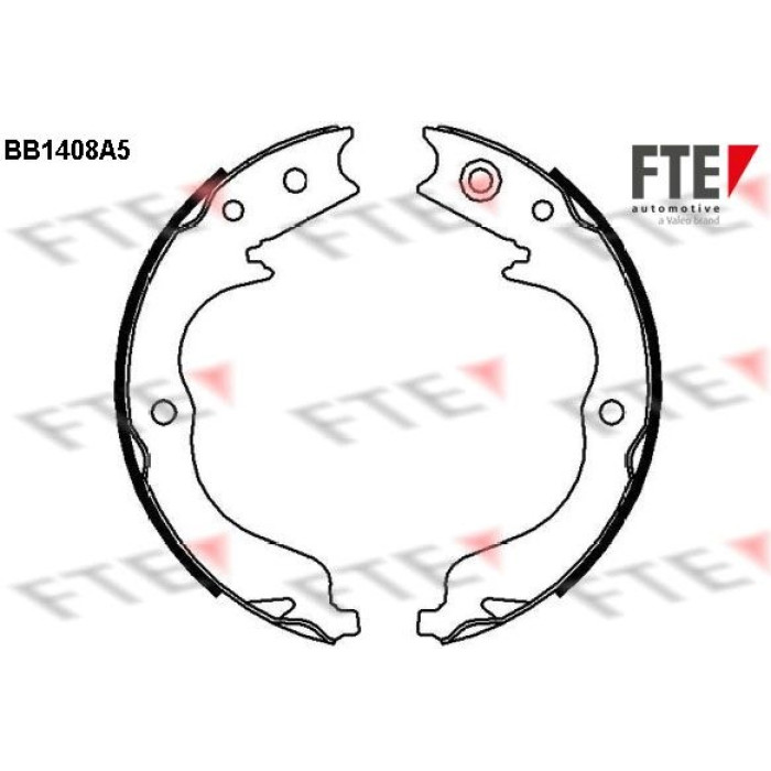 FTE 9100141 Bremsbackensatz, Feststellbremse FTE 9100141 Bremsbackensatz, Feststellbremse
