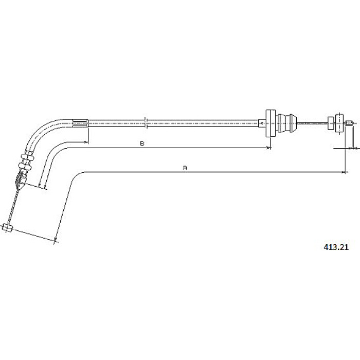Metzger 413.21 Gaszug
