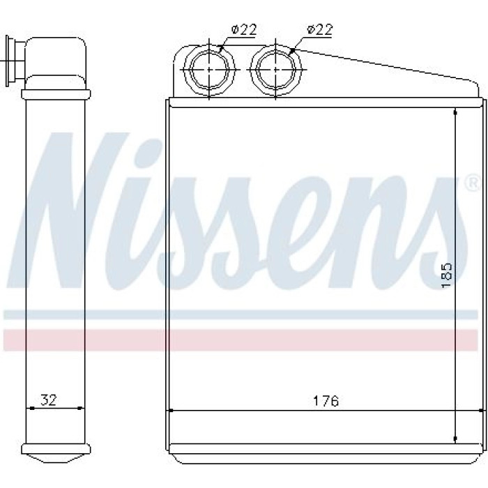 Nissens 70228 Wärmetauscher, Innenraumheizung FIRST FIT Nissens 70228 Wärmetauscher, Innenraumheizung FIRST FIT